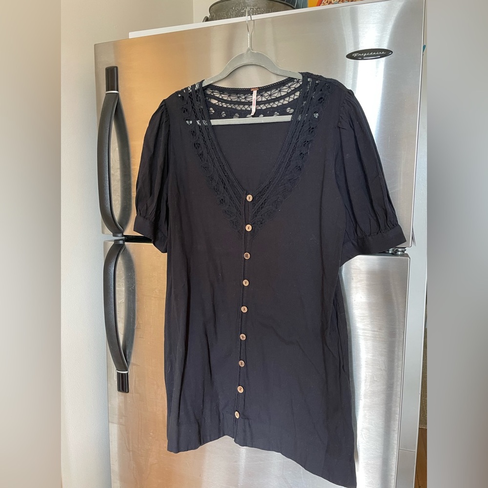 Free people black cotton dress